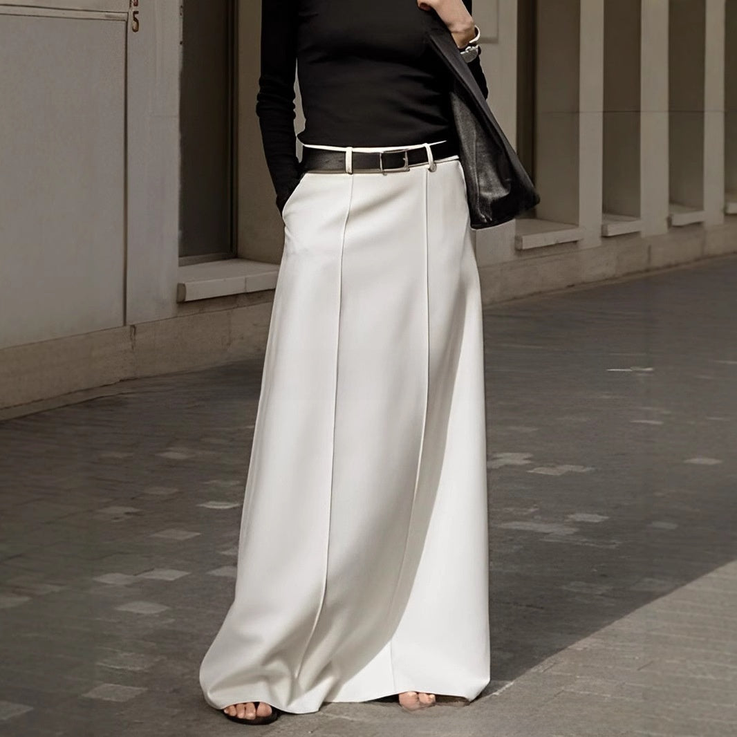 New high-waisted A-line skirt