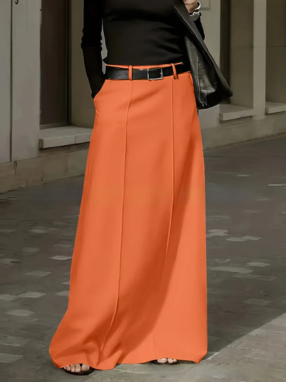 New high-waisted A-line skirt
