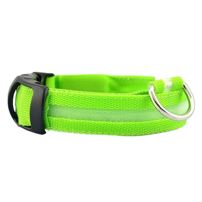 New LED Dog Collar - USB Rechargeable Glowing Pet Collar for Small & Large Dogs, Anti-Lost Safety Necklace