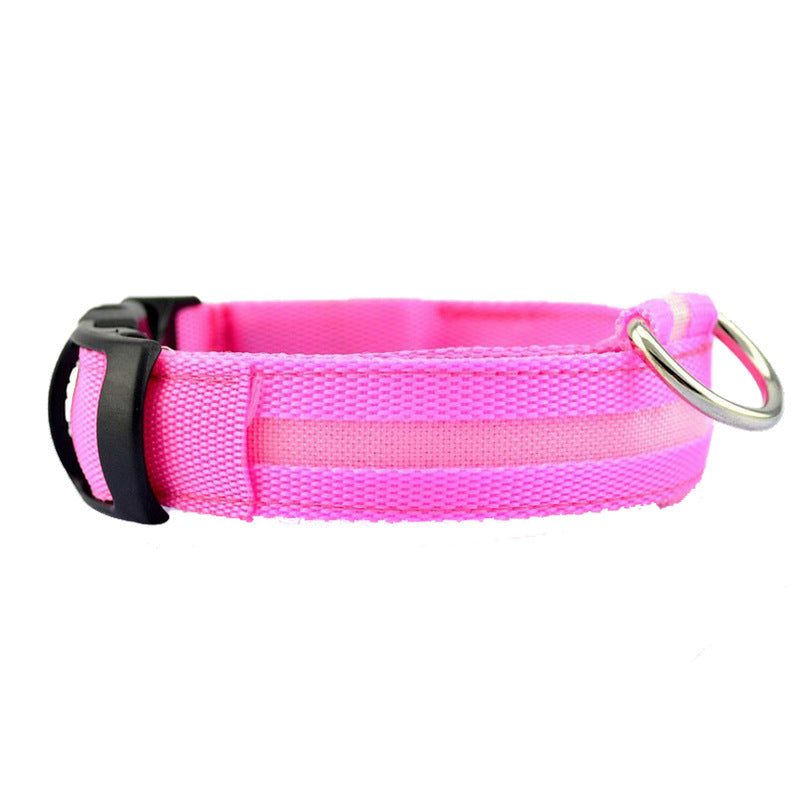 New LED Dog Collar - USB Rechargeable Glowing Pet Collar for Small & Large Dogs, Anti-Lost Safety Necklace
