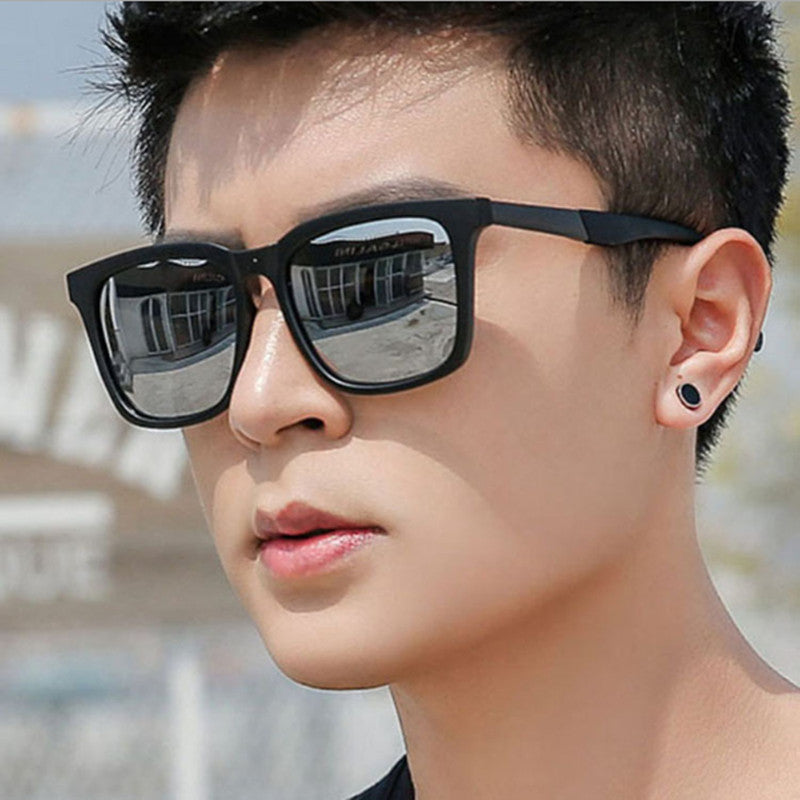 New men's sunglasses with large frames