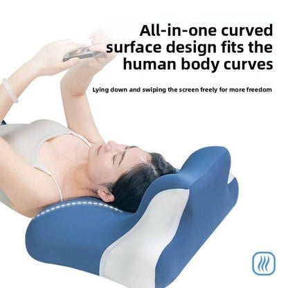 New multifunctional sleeping pillow memory cotton bed side sleeping pillow playing mobile phone reading cervical vertebra sleeping pillow