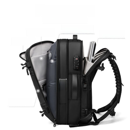New Product One-Touch Vacuum Compression Backpack for Men, High-End Large-Capacity Short-Distance Travel Bag, Commuter Computer Backpack