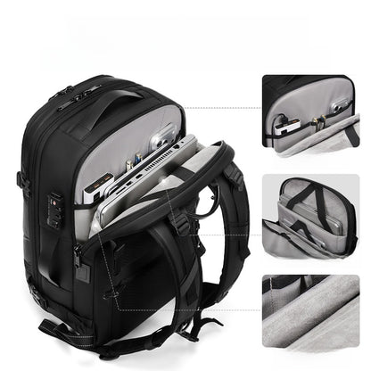 New Product One-Touch Vacuum Compression Backpack for Men, High-End Large-Capacity Short-Distance Travel Bag, Commuter Computer Backpack