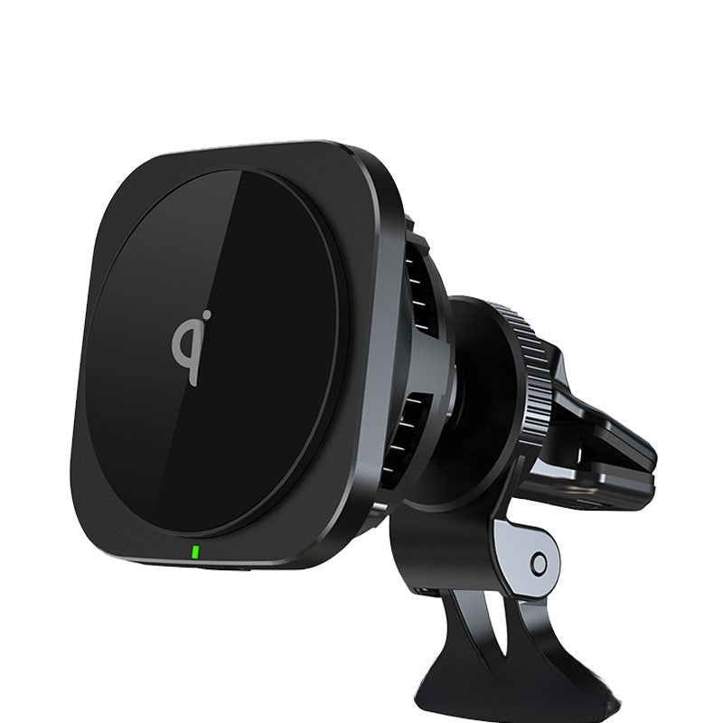 New QI2 certification magnetic fast charging car wireless charger mobile phone bracket car air outlet navigation bracket
