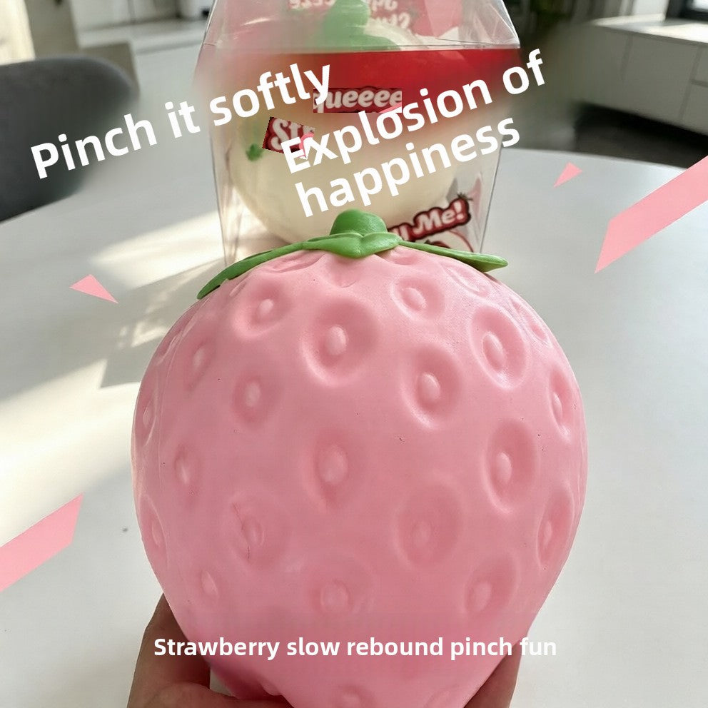 New Slow-Rebound Strawberry Simulation Fruit Model