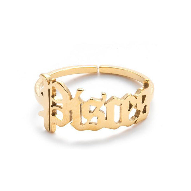 New Stainless Steel Zodiac Rings