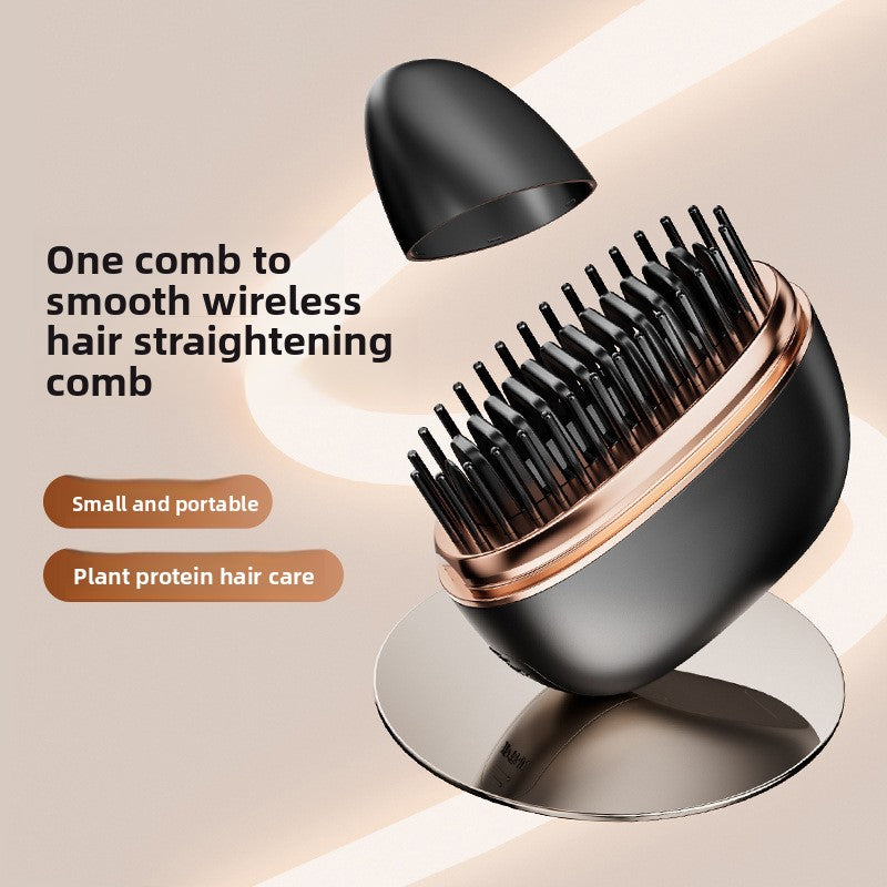 New straightening brush flat iron