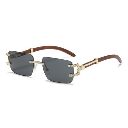 New Style Diamond-Encrusted Small Frame glasses