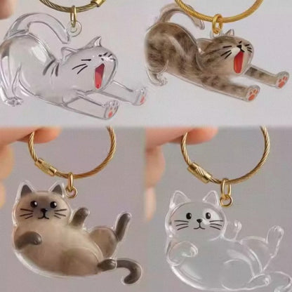 New Transparent Cat Hair Storage Box Cross-Border Decorative Capsule Bag Keychain Pendant Commemorative