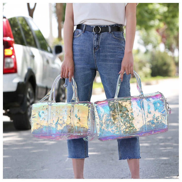 New travel bag, jelly bag, laser luggage bag