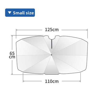 New type of umbrella-shaped car sun umbrella