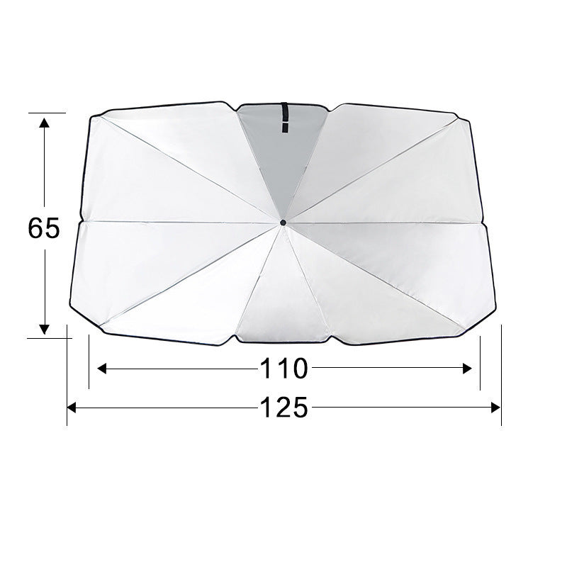 New type of umbrella-shaped car sun umbrella