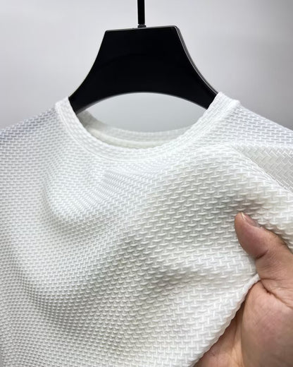New wavy ice silk T-shirt for men