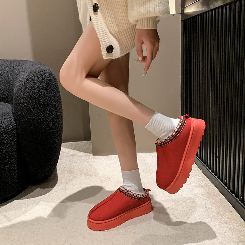 New winter velvet warm cotton shoes for women