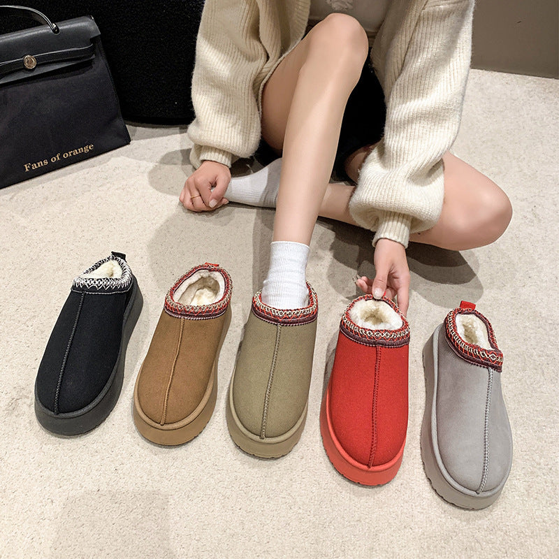 New winter velvet warm cotton shoes for women