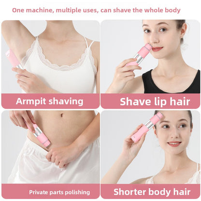 New Women's Electric Epilator Two-In-One Shaver Full Body Hair Removal Machine Household Reciprocating Shaver Wholesale