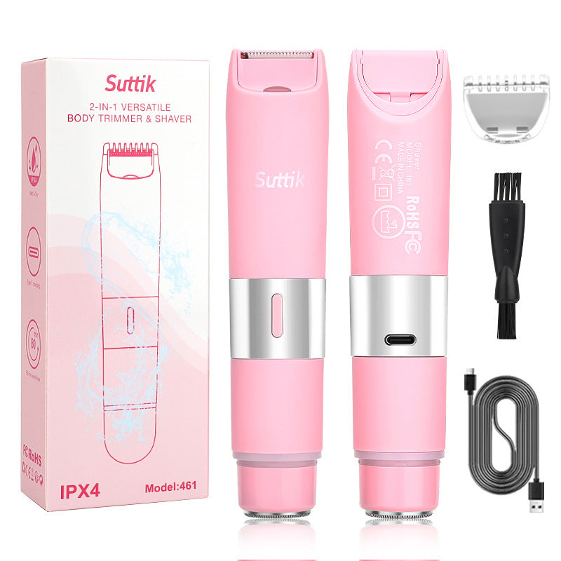 New Women's Electric Epilator Two-In-One Shaver Full Body Hair Removal Machine Household Reciprocating Shaver Wholesale