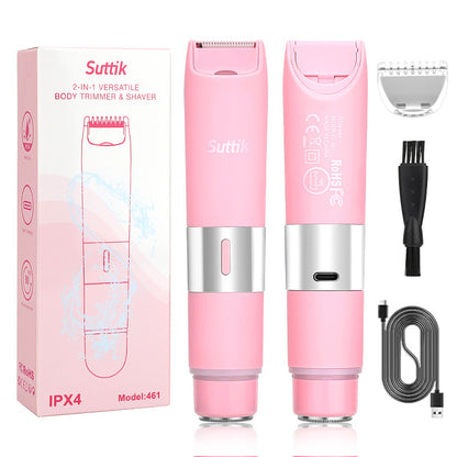 New Women's Electric Epilator Two-In-One Shaver Full Body Hair Removal Machine Household Reciprocating Shaver Wholesale