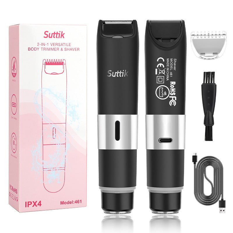 New Women's Electric Epilator Two-In-One Shaver Full Body Hair Removal Machine Household Reciprocating Shaver Wholesale