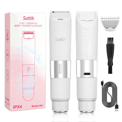 New Women's Electric Epilator Two-In-One Shaver Full Body Hair Removal Machine Household Reciprocating Shaver Wholesale