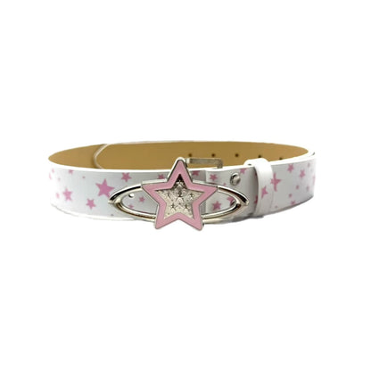 New Y2K Sweet Girl Star Buckle Belt