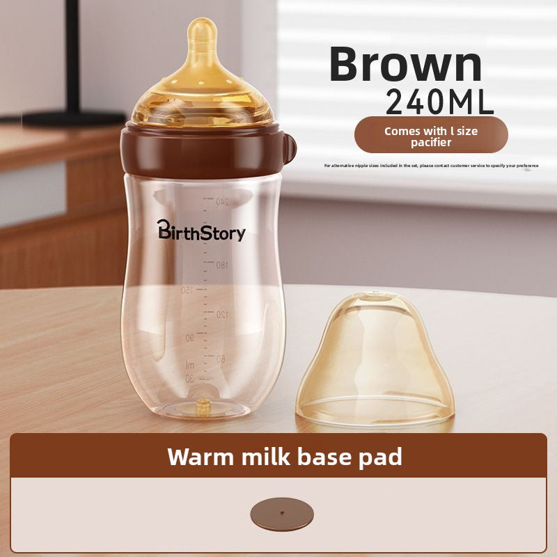 Newborn Anti-Colic Glass Baby Bottle with Wide Mouth