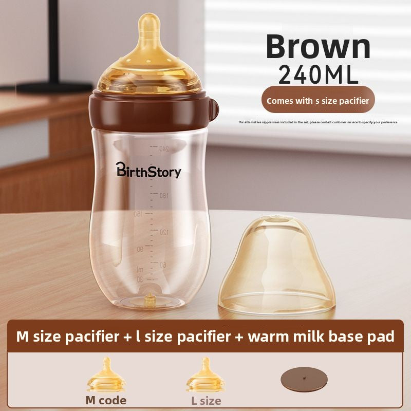 Newborn Anti-Colic Glass Baby Bottle with Wide Mouth