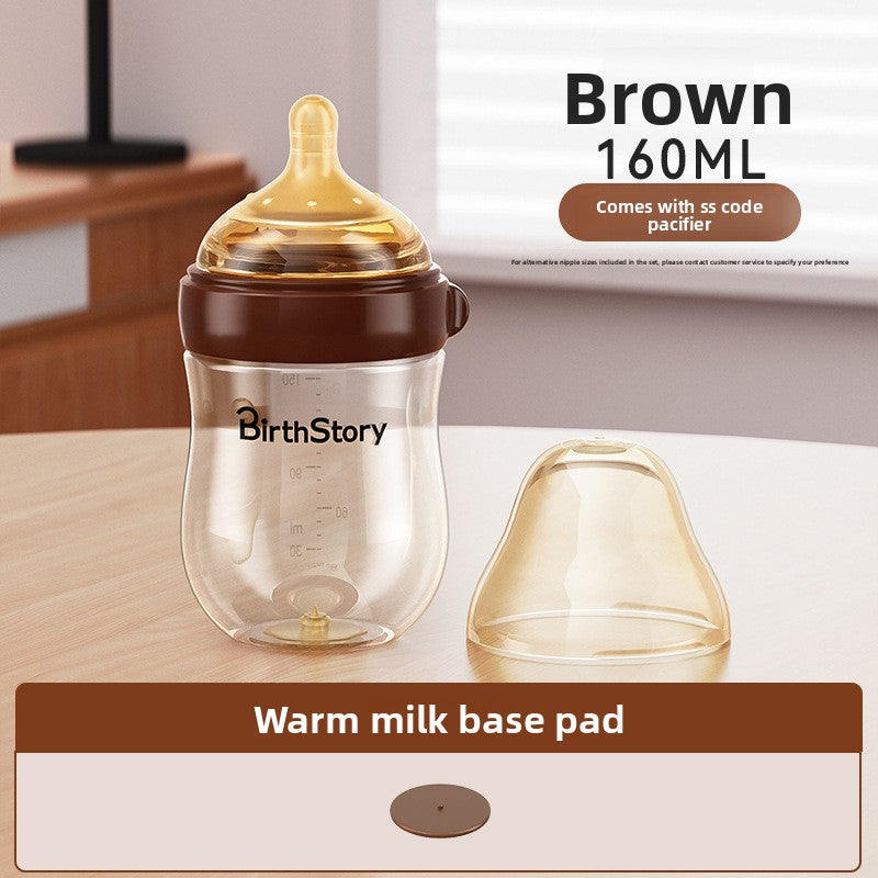 Newborn Anti-Colic Glass Baby Bottle with Wide Mouth