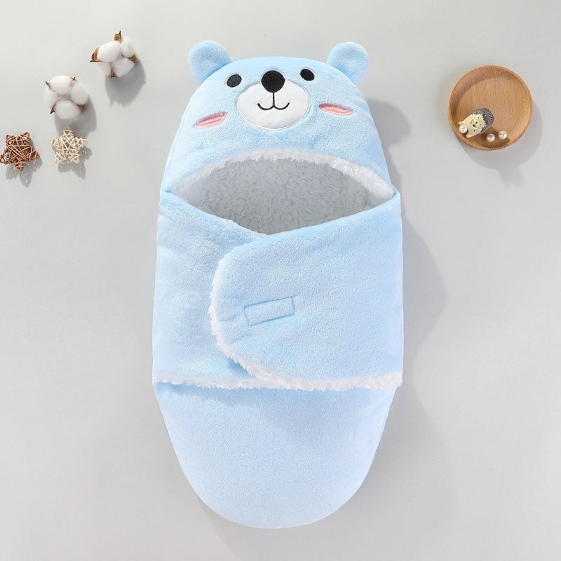 Newborn babies are wrapped in baby blankets, swaddling clothes and sleeping bags