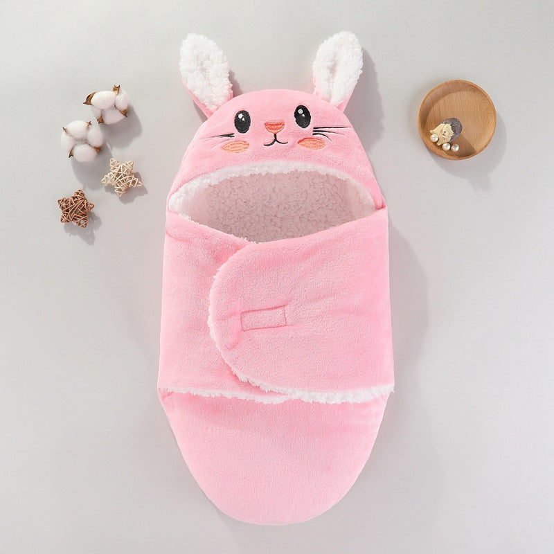 Newborn babies are wrapped in baby blankets, swaddling clothes and sleeping bags