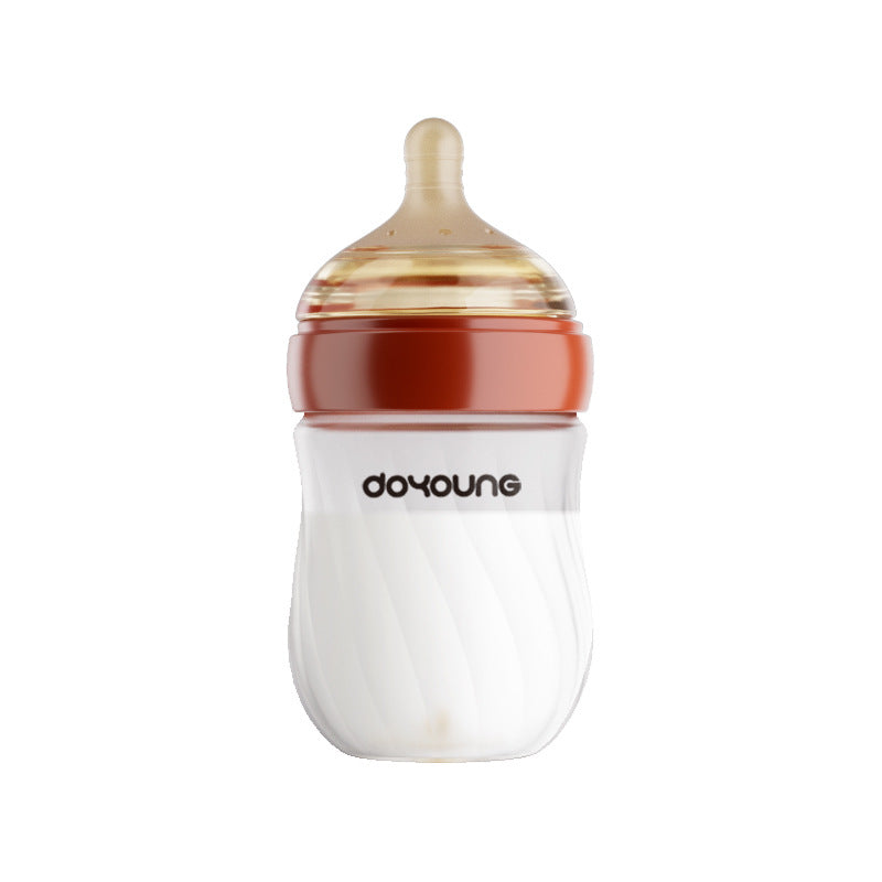Newborn Baby Anti Colic Glass Bottle