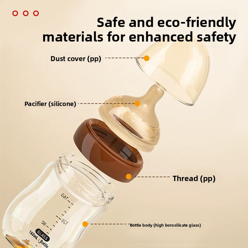 Newborn Baby Glass Feeding Bottle