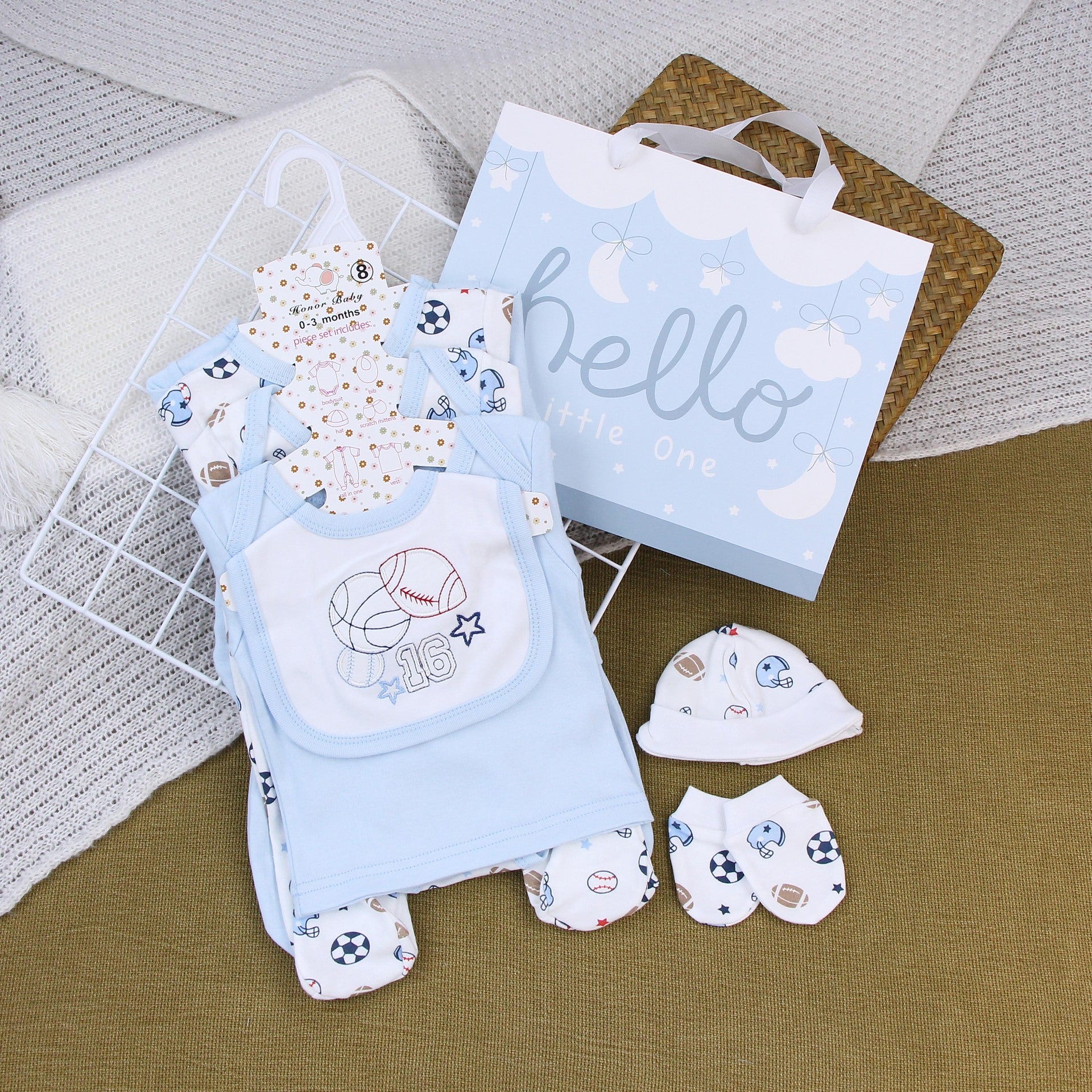 Newborn Cotton Romper Outfit