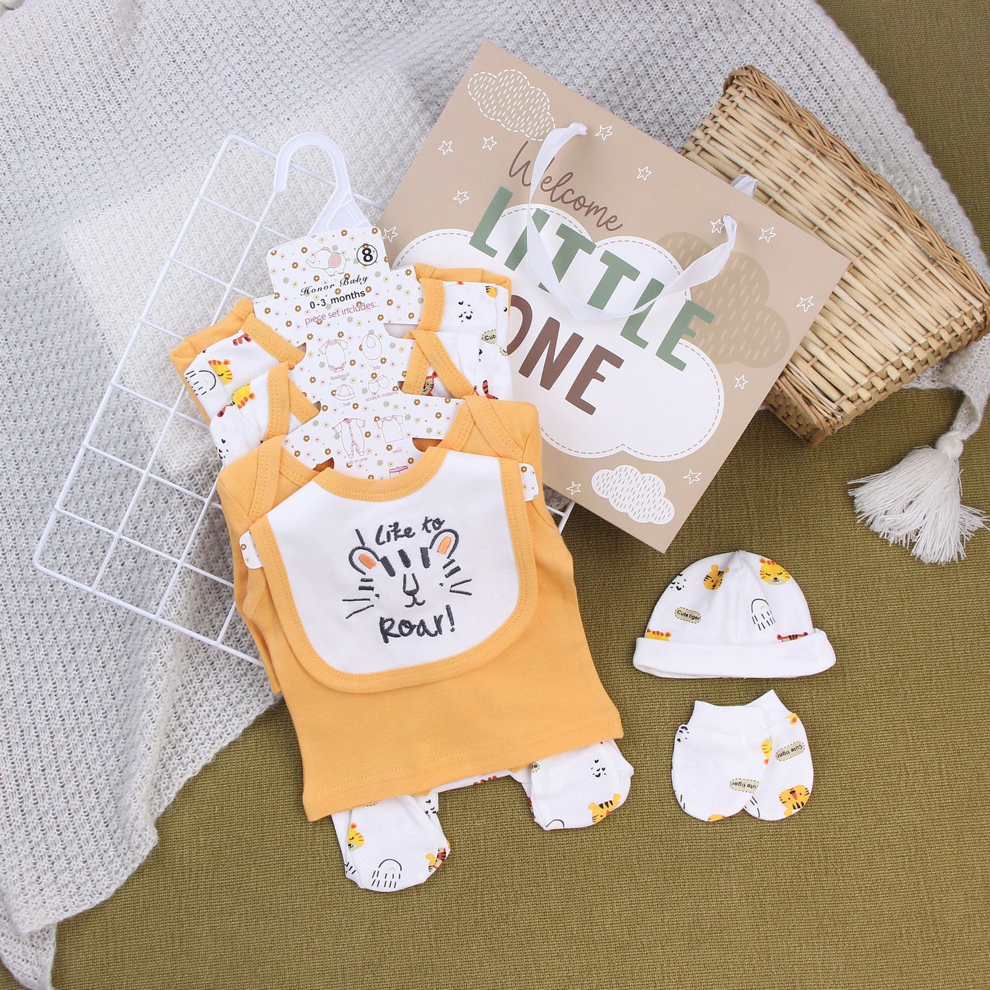 Newborn Cotton Romper Outfit