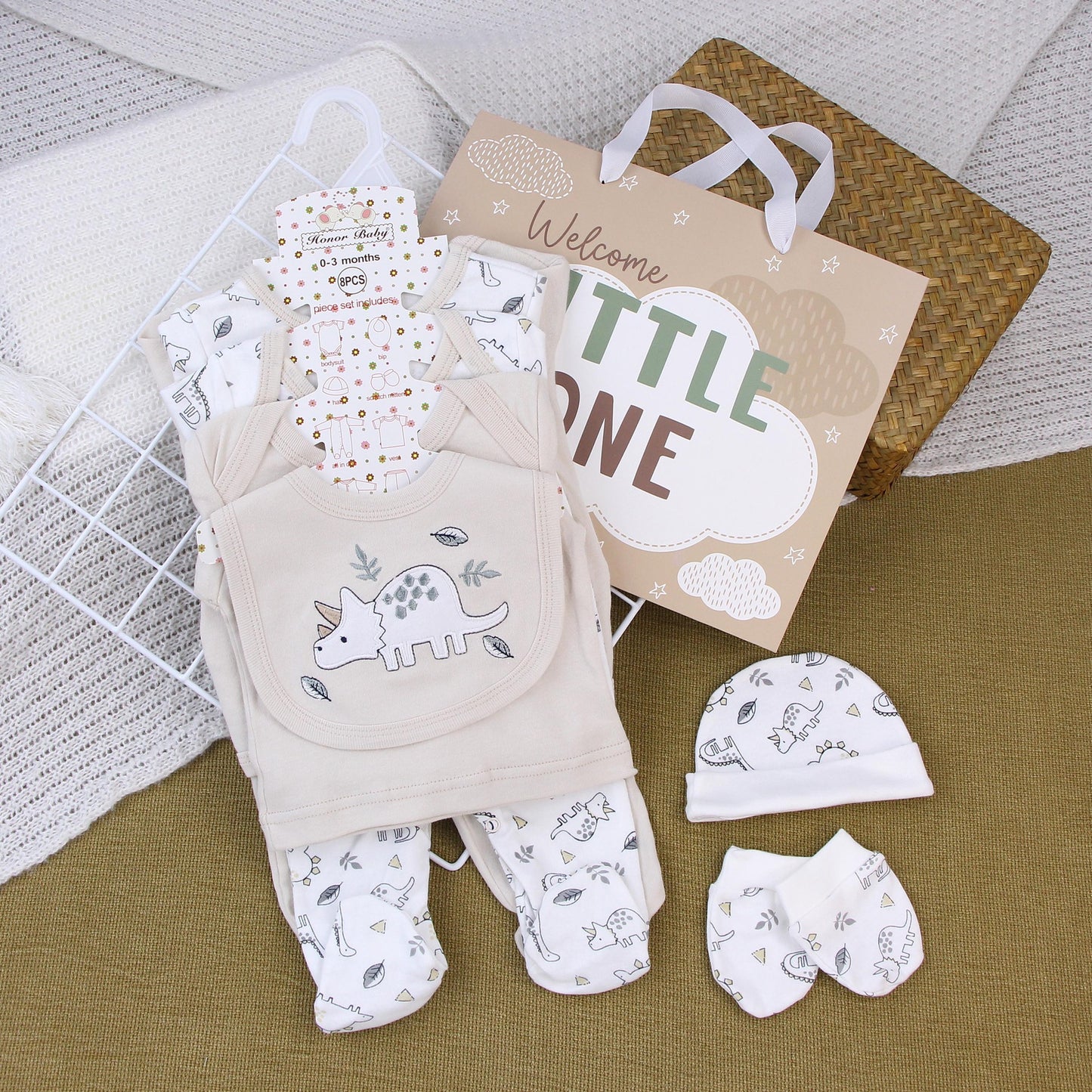 Newborn Cotton Romper Outfit