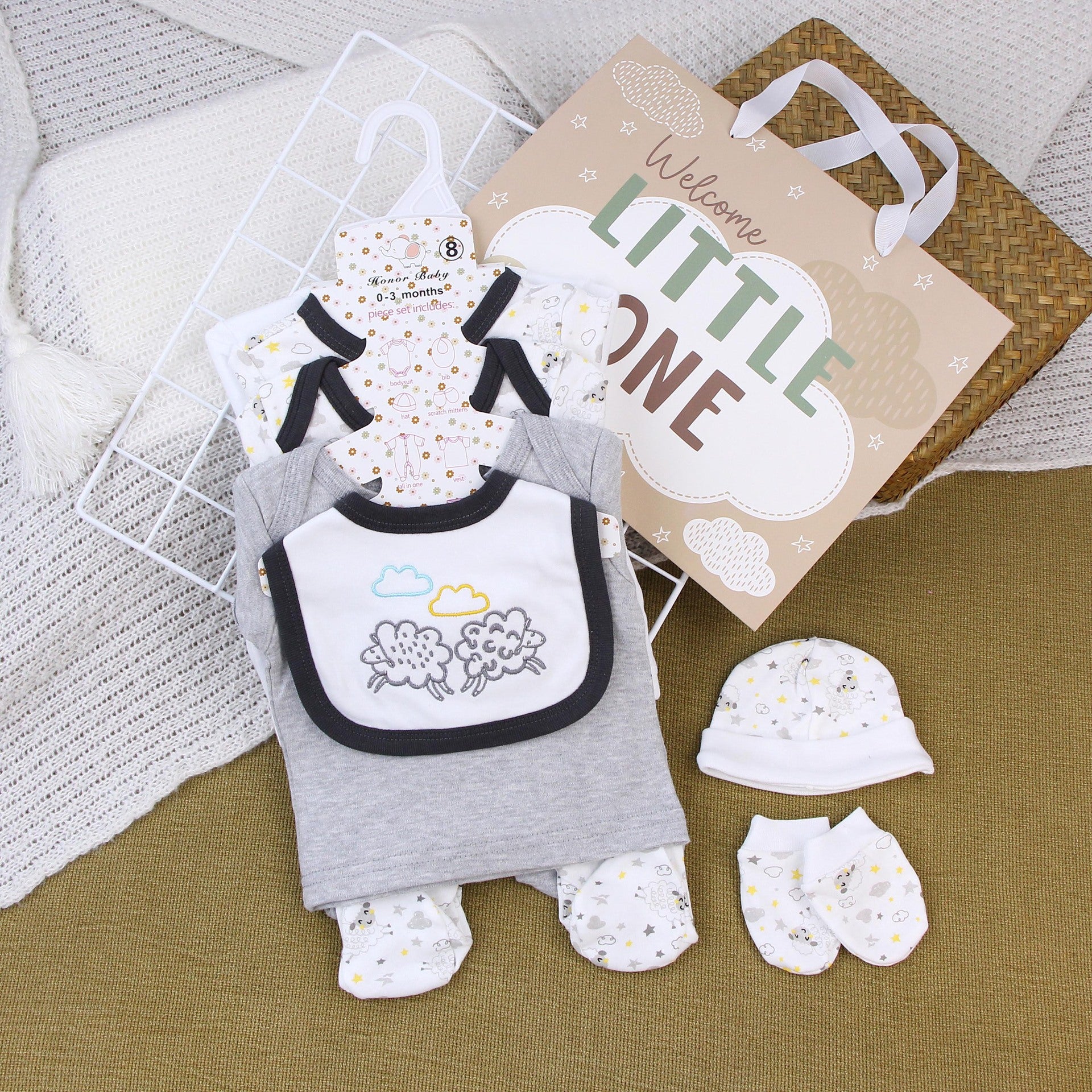 Newborn Cotton Romper Outfit
