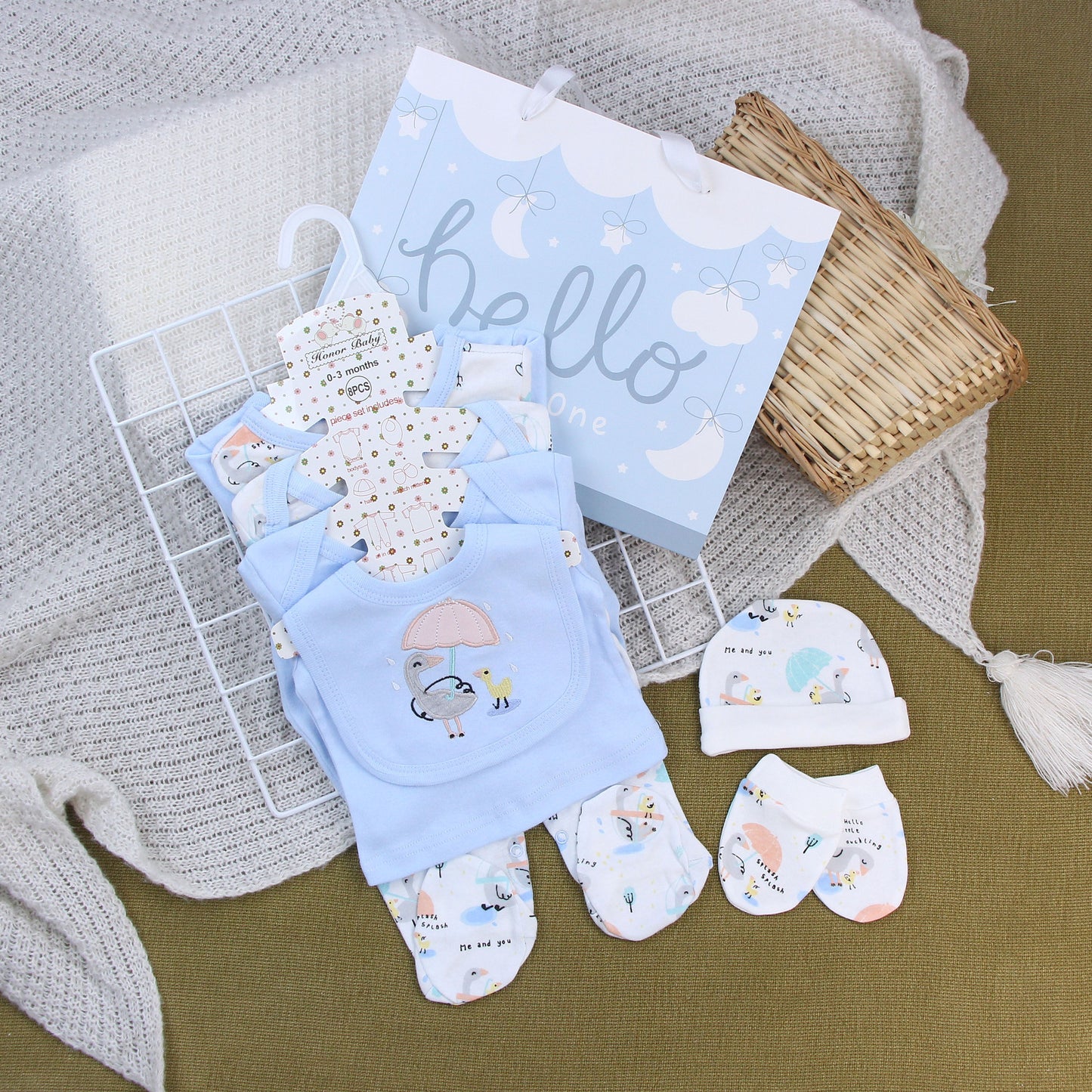 Newborn Cotton Romper Outfit