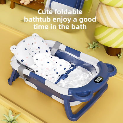 Newborn Foldable Baby Bath Tub with Temperature Indicator