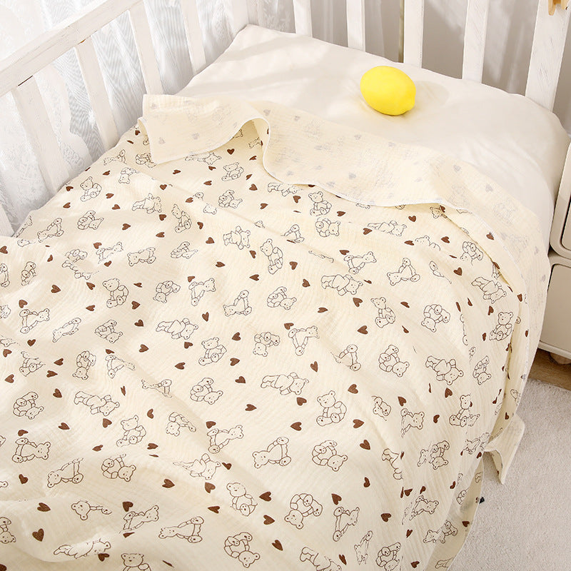 Newborn muslin wrap blanket