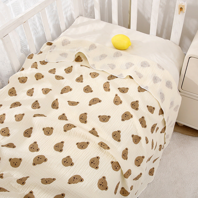 Newborn muslin wrap blanket