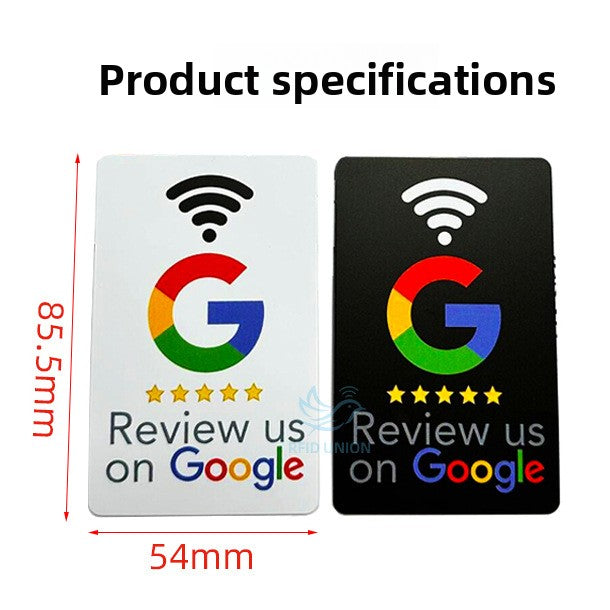 NFC evaluation card Google review card