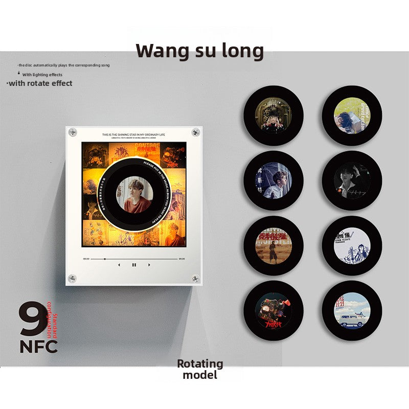NFC Music Playing Rotating Refrigerator Magnet