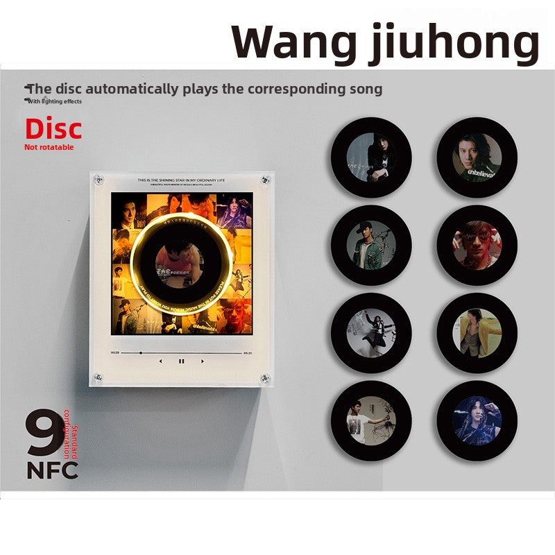 NFC Music Playing Rotating Refrigerator Magnet