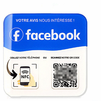 NFC Review Card Acrylic Table Sticker