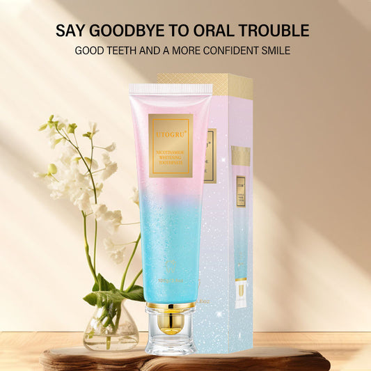 Niacinamide Whitening Dual-color Toothpaste with Mint Flavor