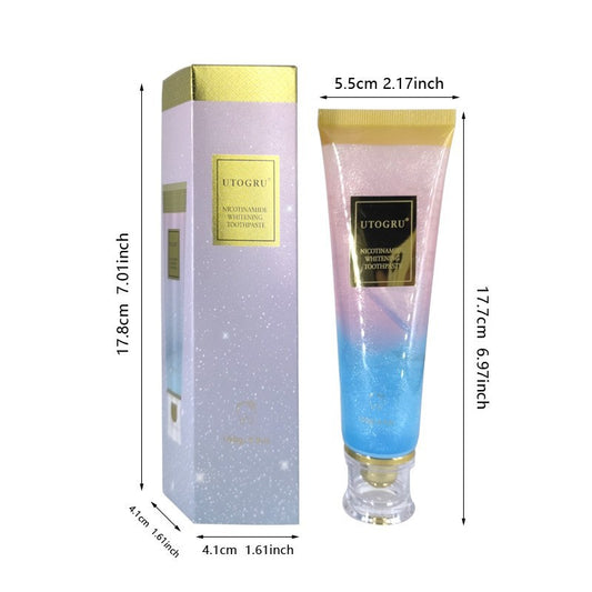 Niacinamide Whitening Dual-color Toothpaste with Mint Flavor