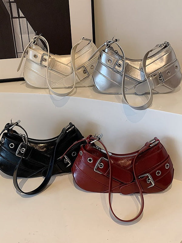 Niche Design Baguette Underarm Bag