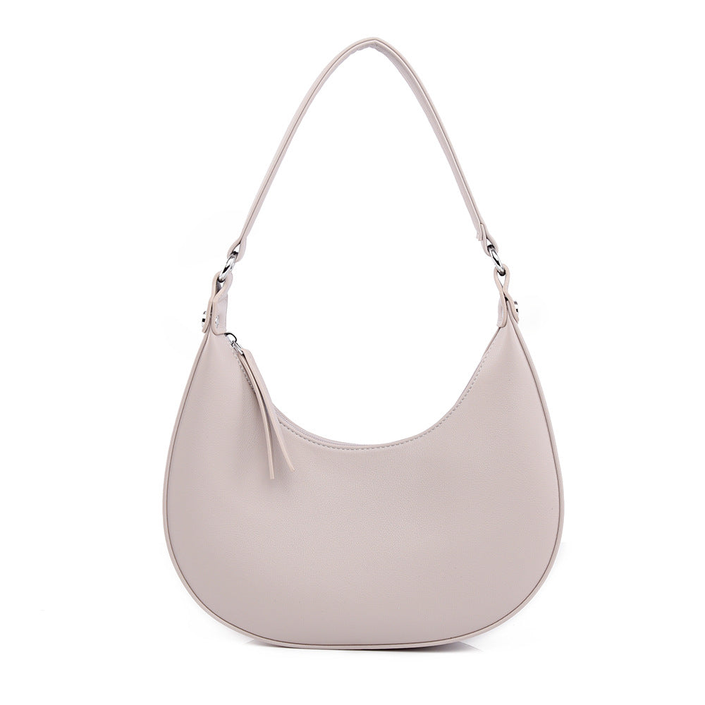Niche-design crescent-shaped handbag for women