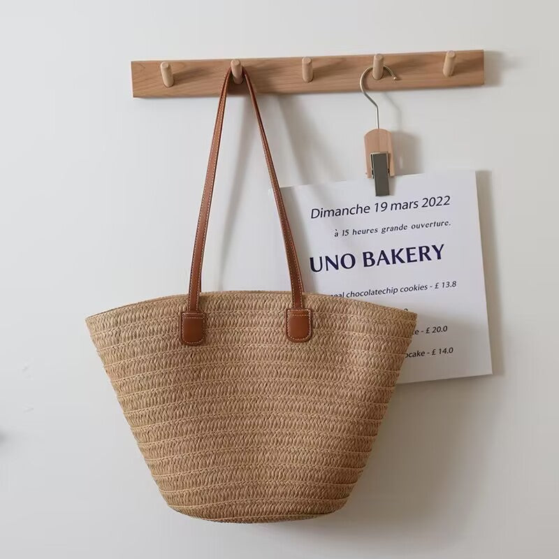 Niche Design Pastoral Style Woven Bag